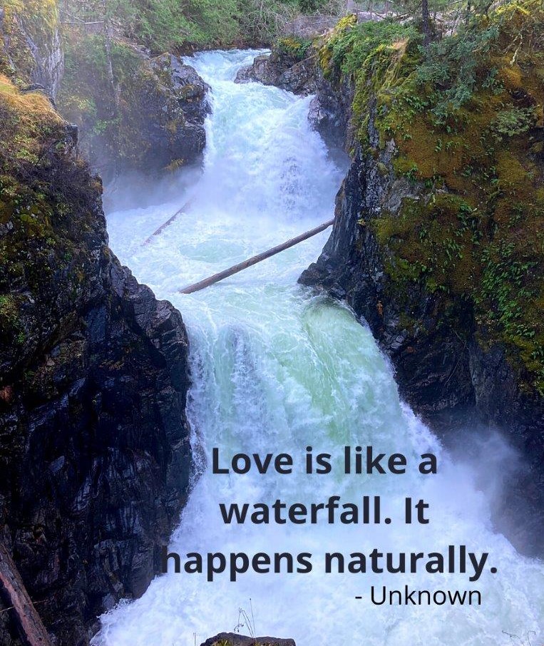 love peaceful waterfall quotes