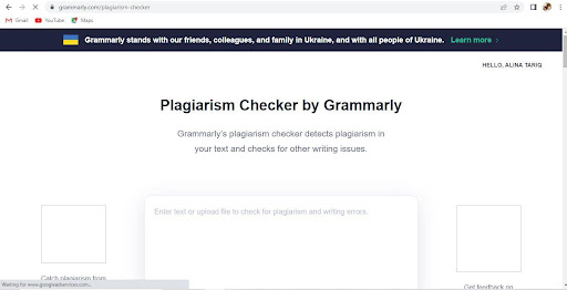 Plagiarism Checker by Grammarly