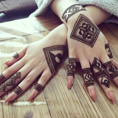 Geometric Design Of Mehndi