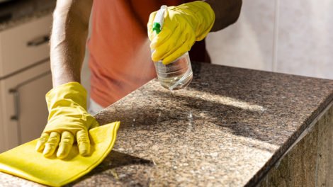 how to get paint off countertops