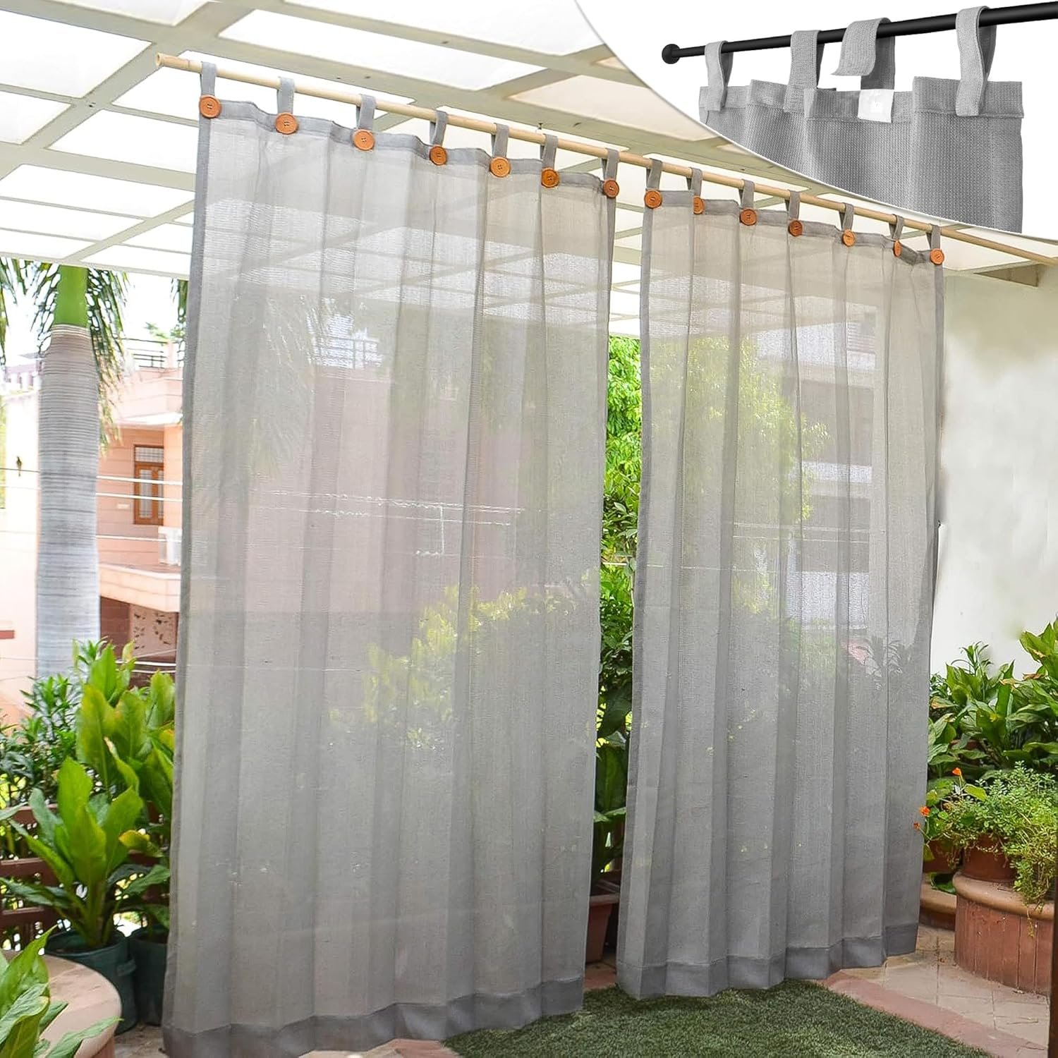 Privacy screens or balcony curtains