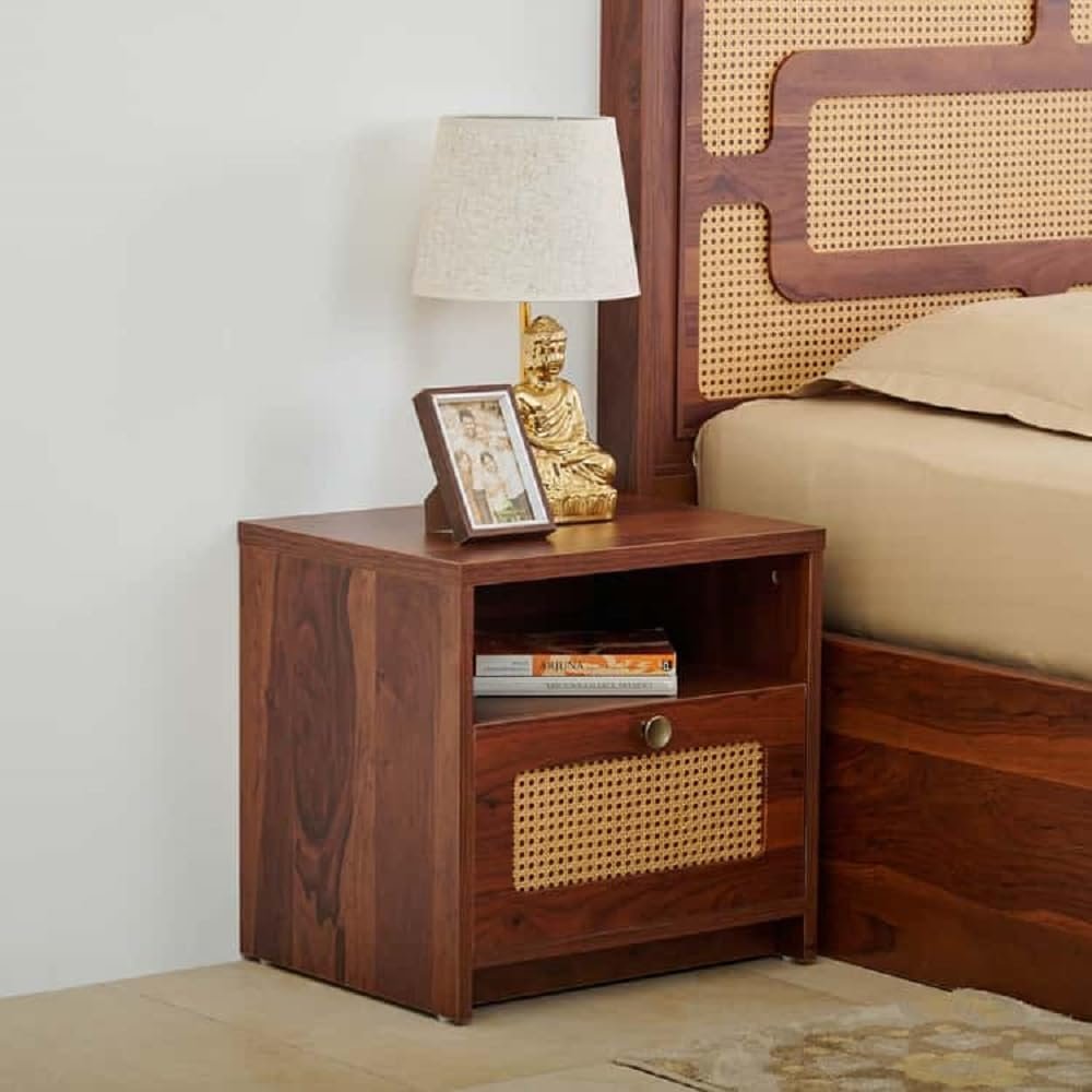 Slim bedside table with drawer