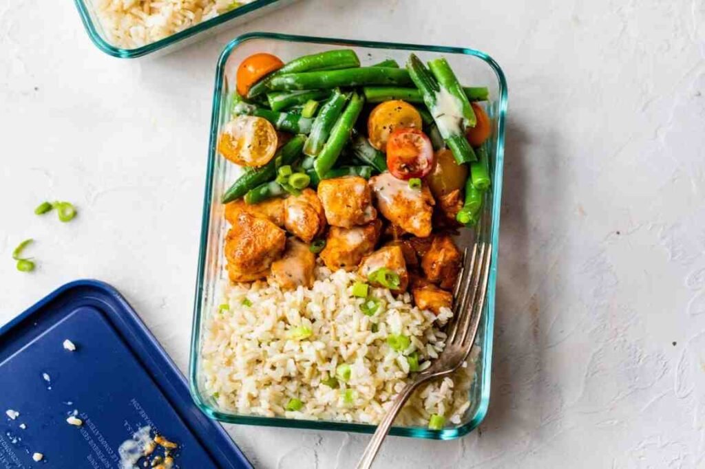 Buffalo Chicken Brown Rice Bowl