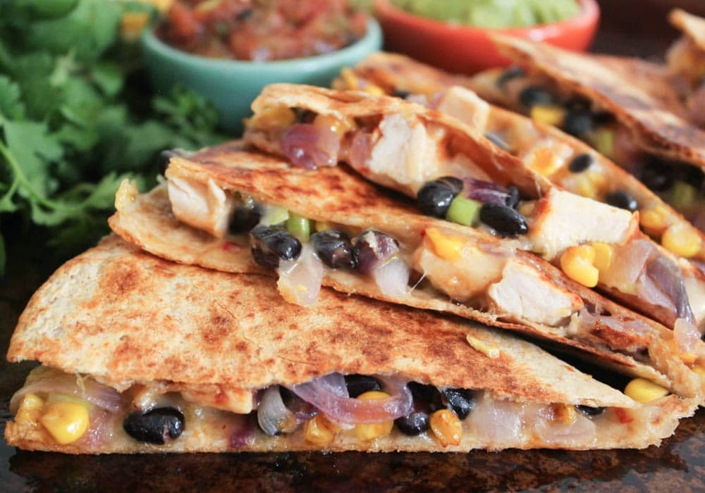 Chicken and Black Bean Quesadillas