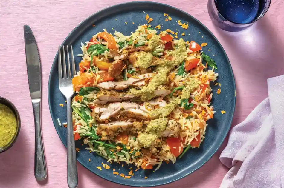 Classic Garlic-Herb Chicken with Jasmine Rice