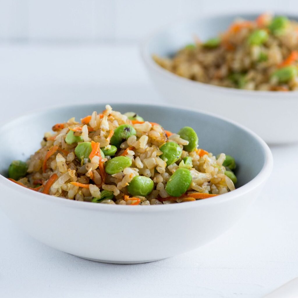 Egg Fried Rice with Edamame