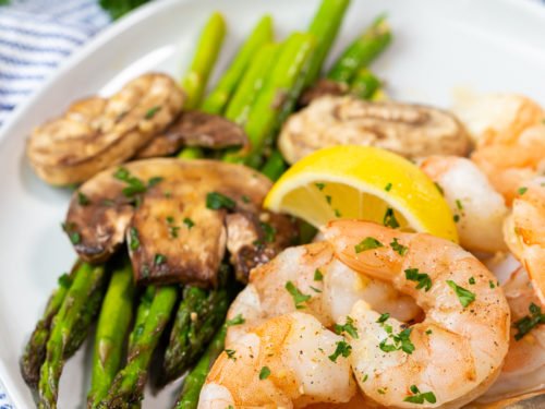 One-Pan Lemon Garlic Shrimp and Asparagus