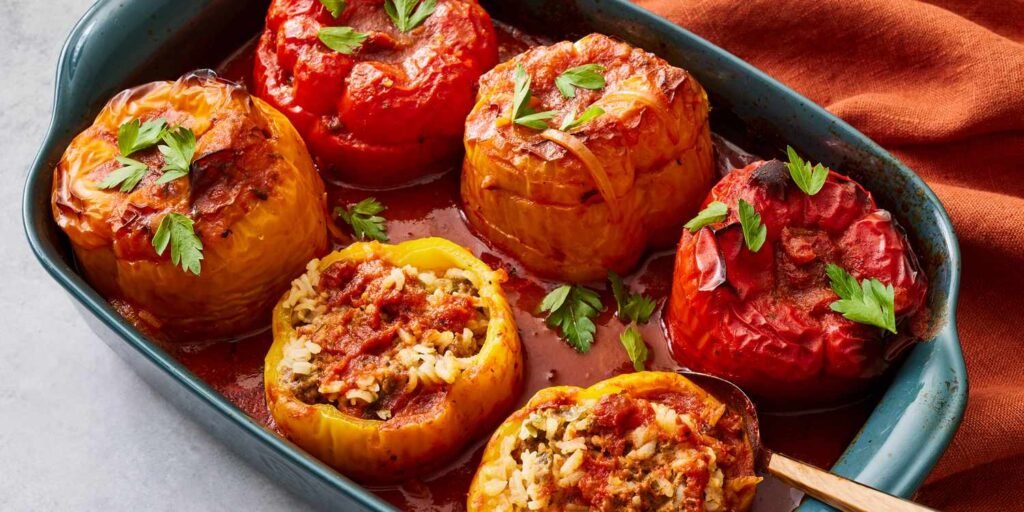  Stuffed Bell Peppers (No Rice Version)