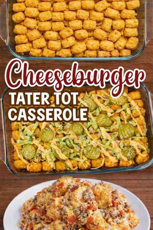 Cheeseburger Tater Tot Casserole