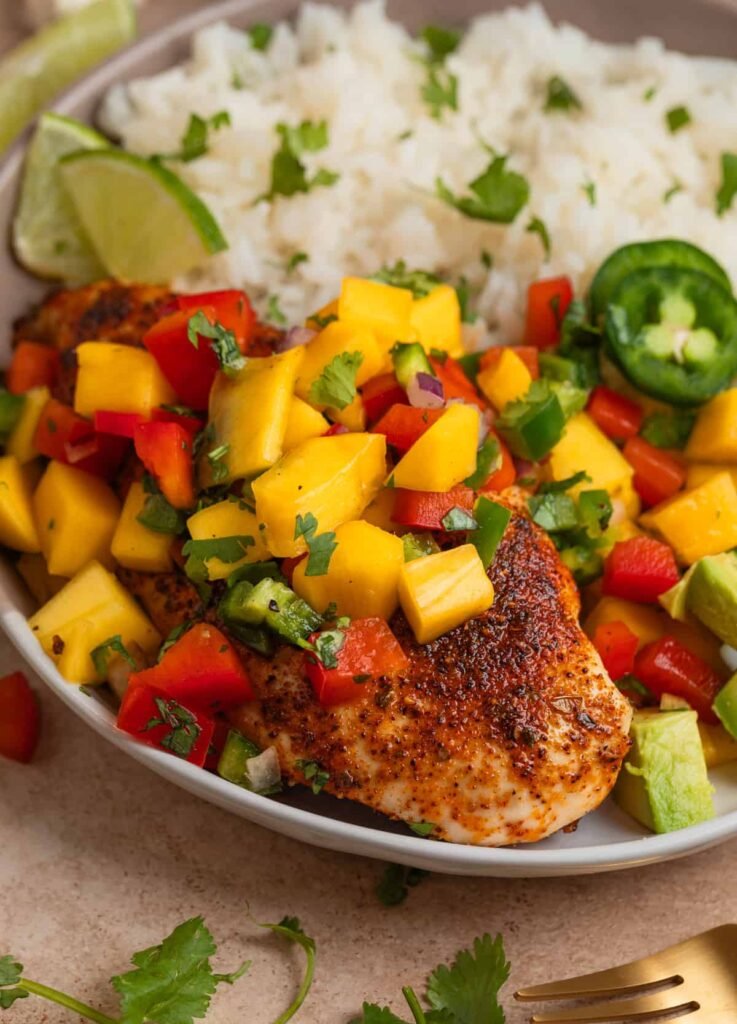 Chicken with Mango Salsa