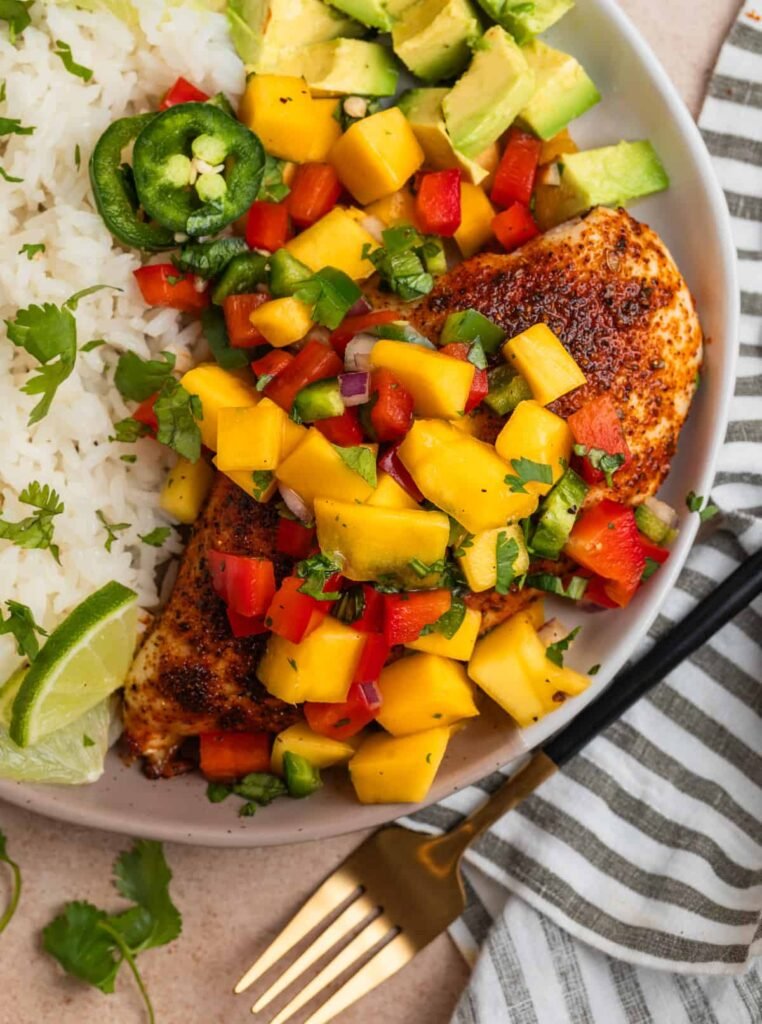 Chicken with Mango Salsa
