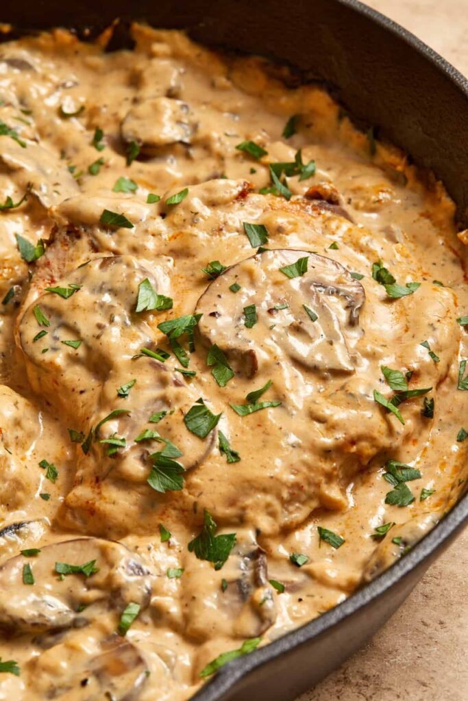 Cream of Mushroom Pork Chops