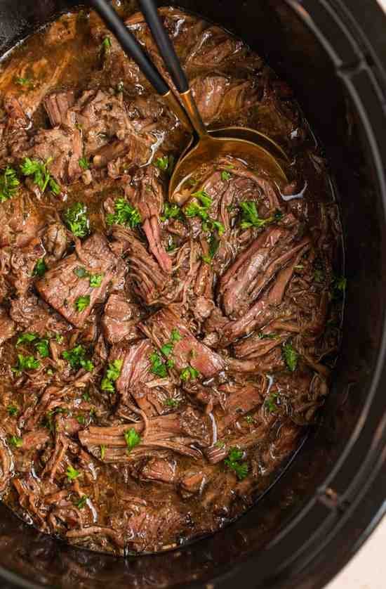 Crock Pot Shredded Beef - Slow Cooker Recipes