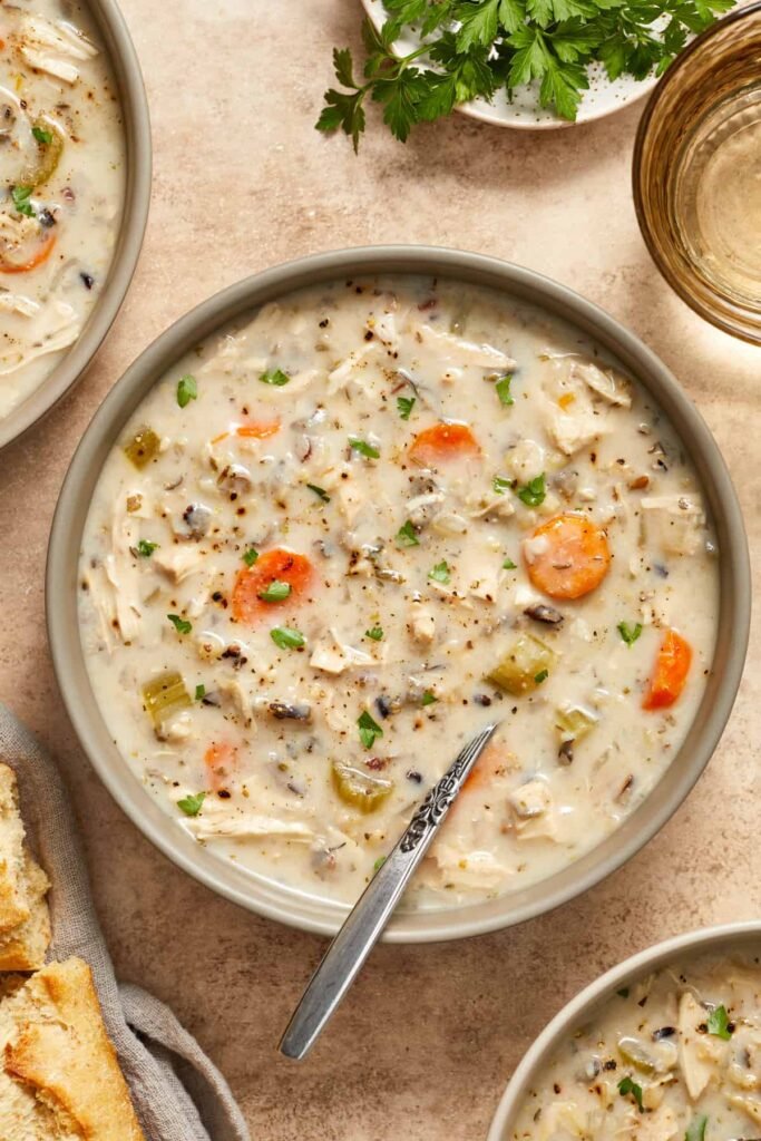 Crockpot Chicken Wild Rice Soup