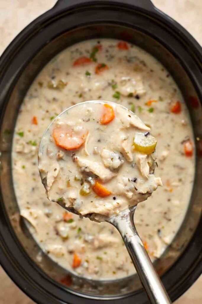 Crockpot Chicken Wild Rice Soup