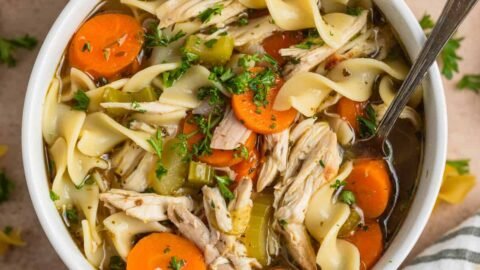 Easy Rotisserie Chicken Noodle Soup
