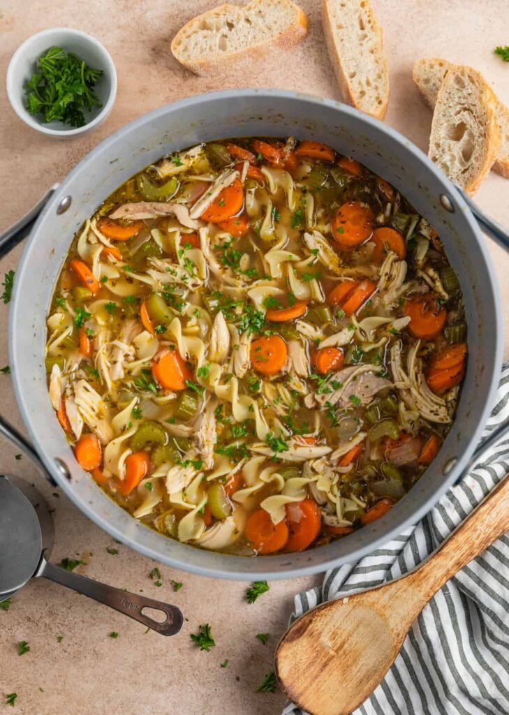 Easy Rotisserie Chicken Noodle Soup