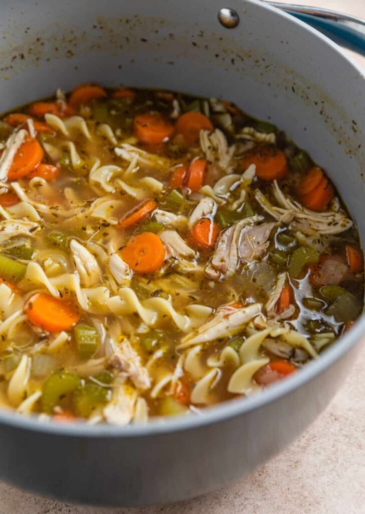 Easy Rotisserie Chicken Noodle Soup