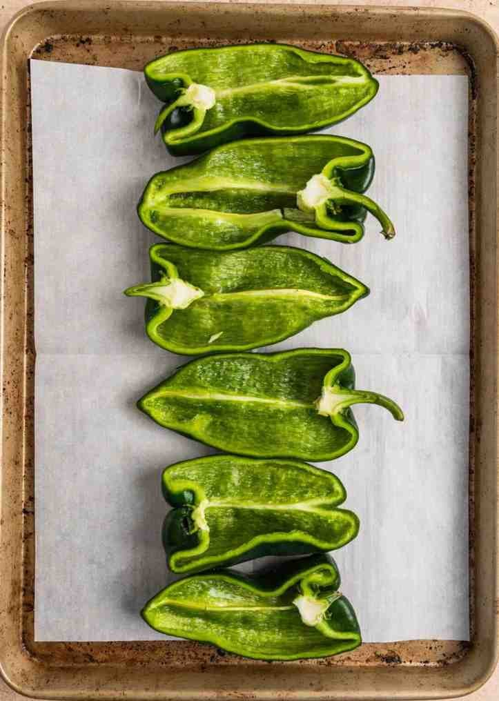 Easy Chicken Stuffed Poblano Peppers