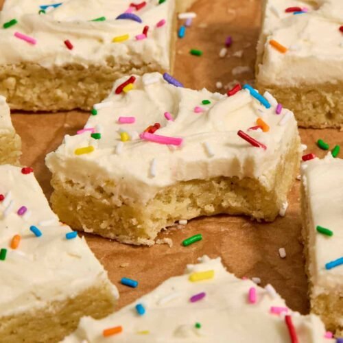 Frosted Sugar Cookie Bars