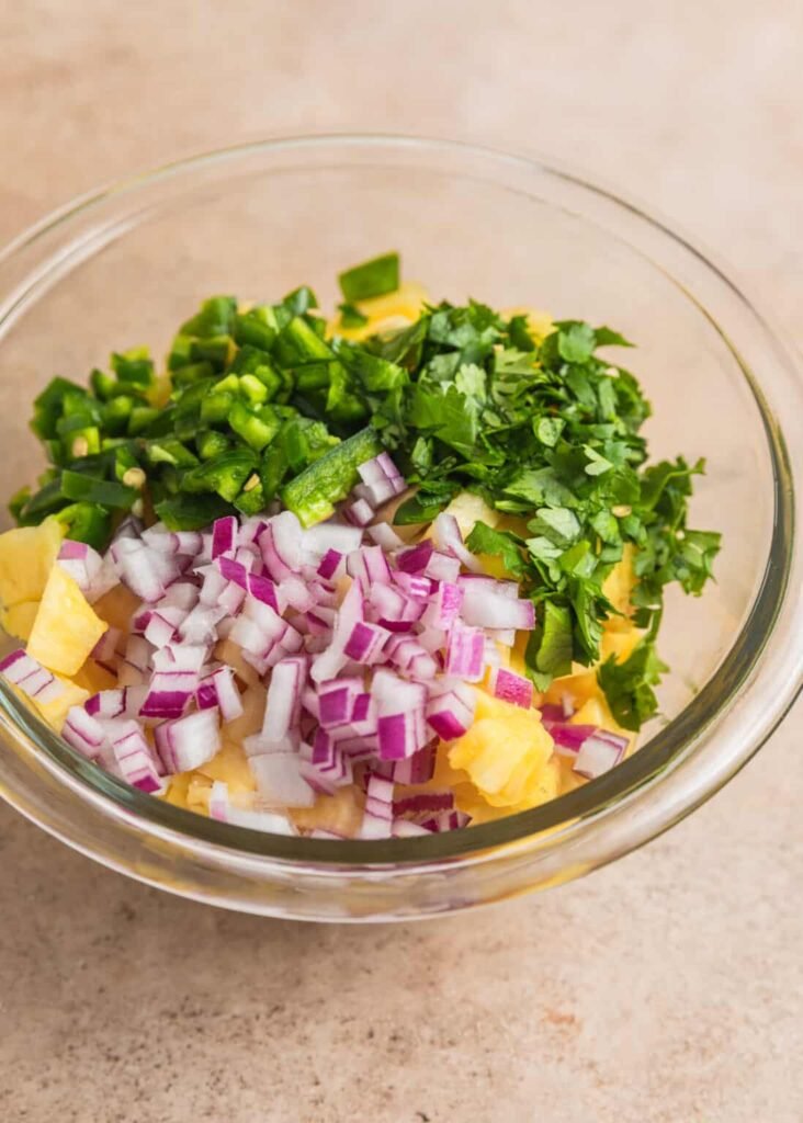 Ground Pork Tacos with Pineapple Salsa
