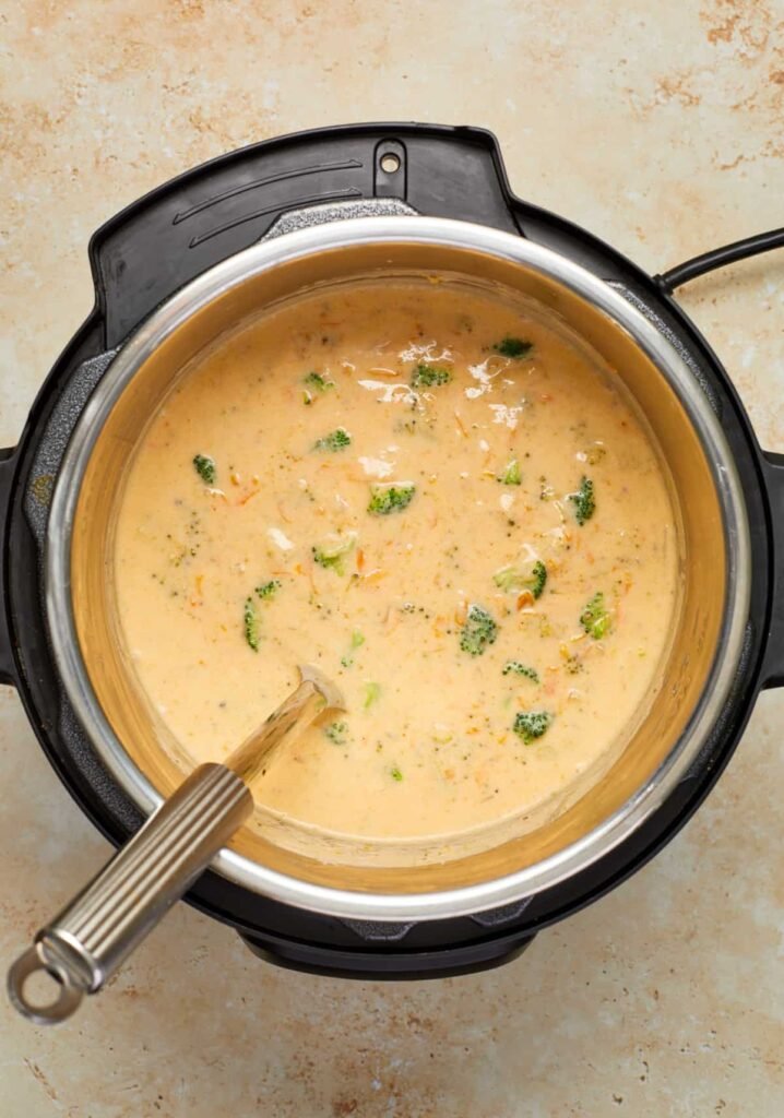 Instant Pot Broccoli Cheddar Soup
