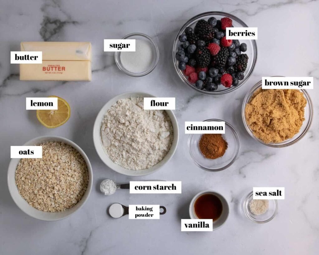 Mixed Berry Crumble Bars
