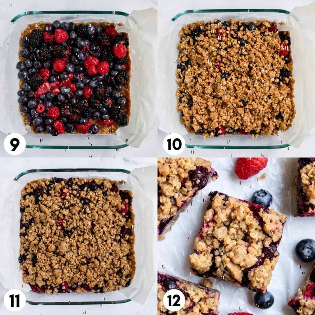 Mixed Berry Crumble Bars