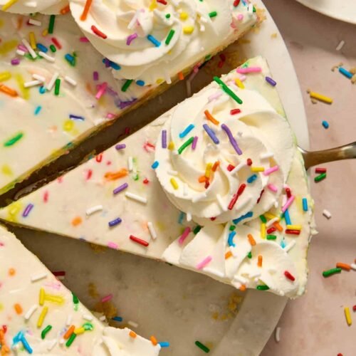No-Bake Funfetti Cheesecake