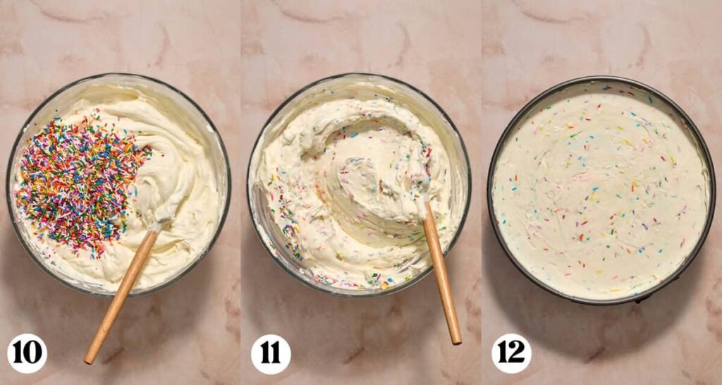 No-Bake Funfetti Cheesecake