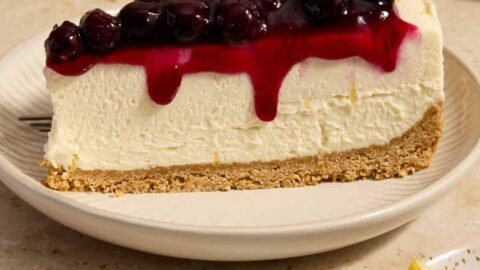 No-Bake Lemon Blueberry Cheesecake