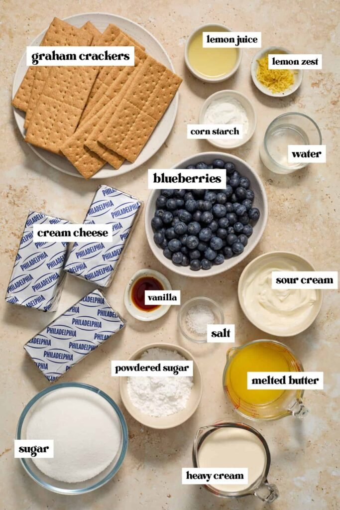 No-Bake Lemon Blueberry Cheesecake
