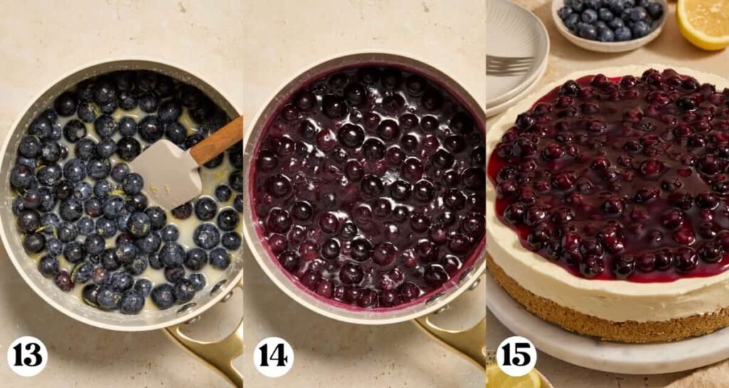 No-Bake Lemon Blueberry Cheesecake

