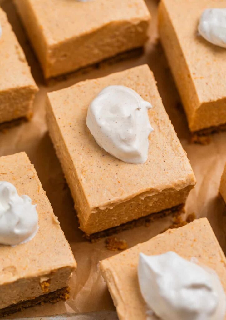 No-Bake Pumpkin Cheesecake Bars