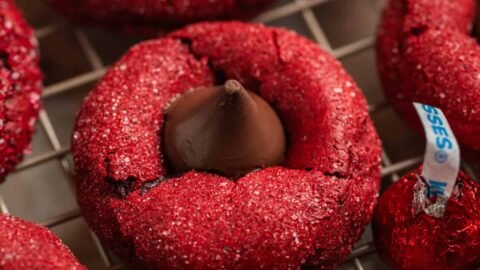 Red Velvet Blossom Cookies