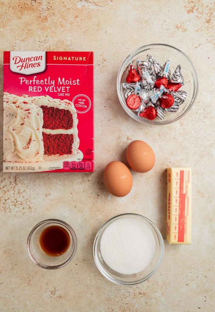 Red Velvet Blossom Cookies
