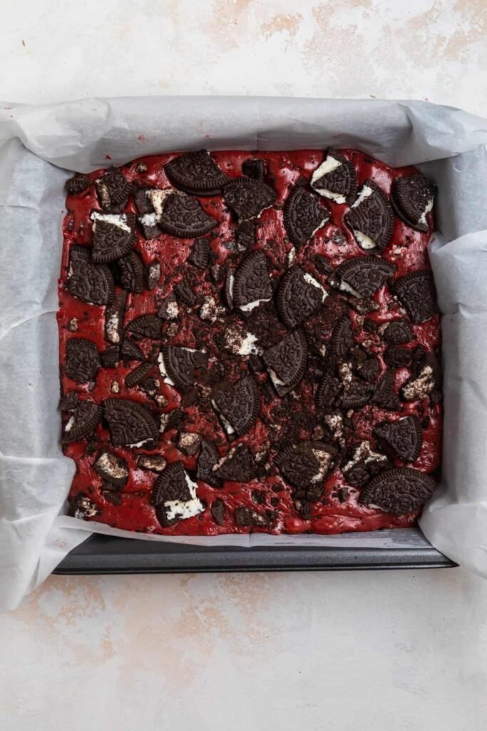 Red Velvet Oreo Fudge
