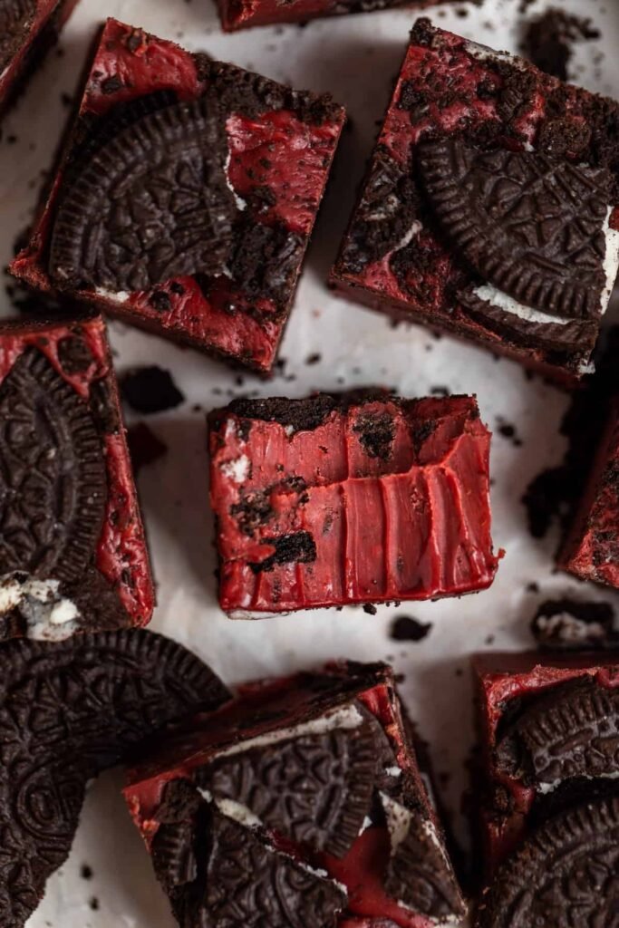 Red Velvet Oreo Fudge

