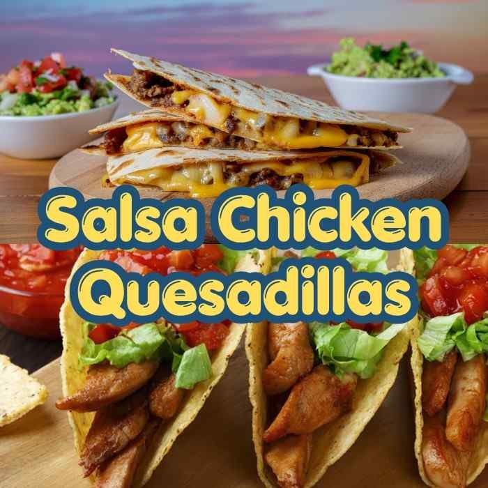 Salsa Chicken Quesadillas