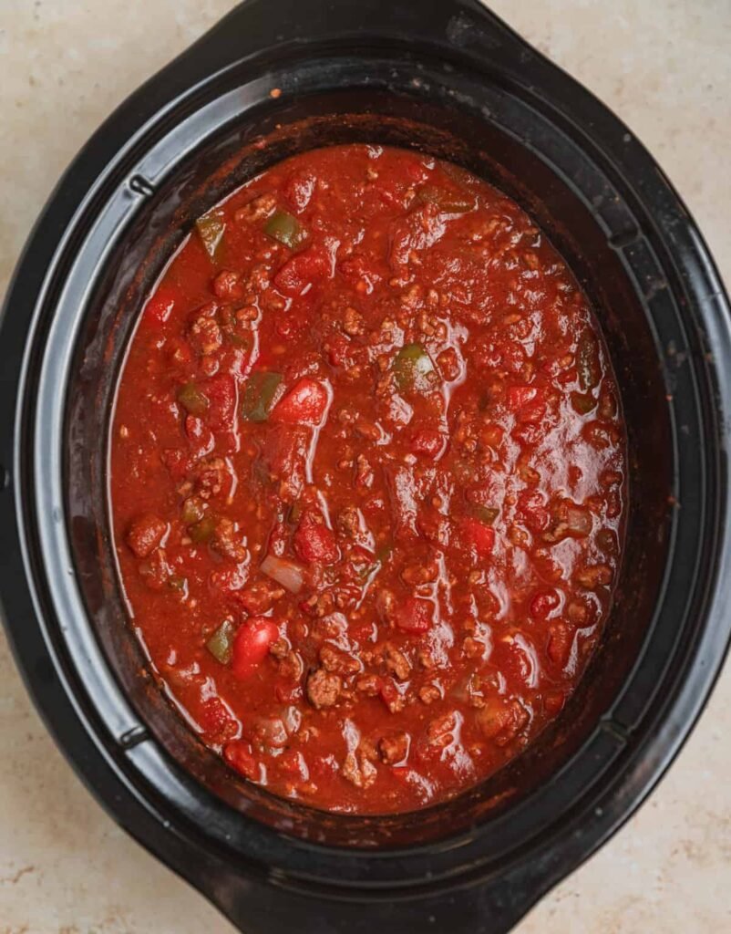 Simple Slow Cooker Chili Recipe (No Beans)