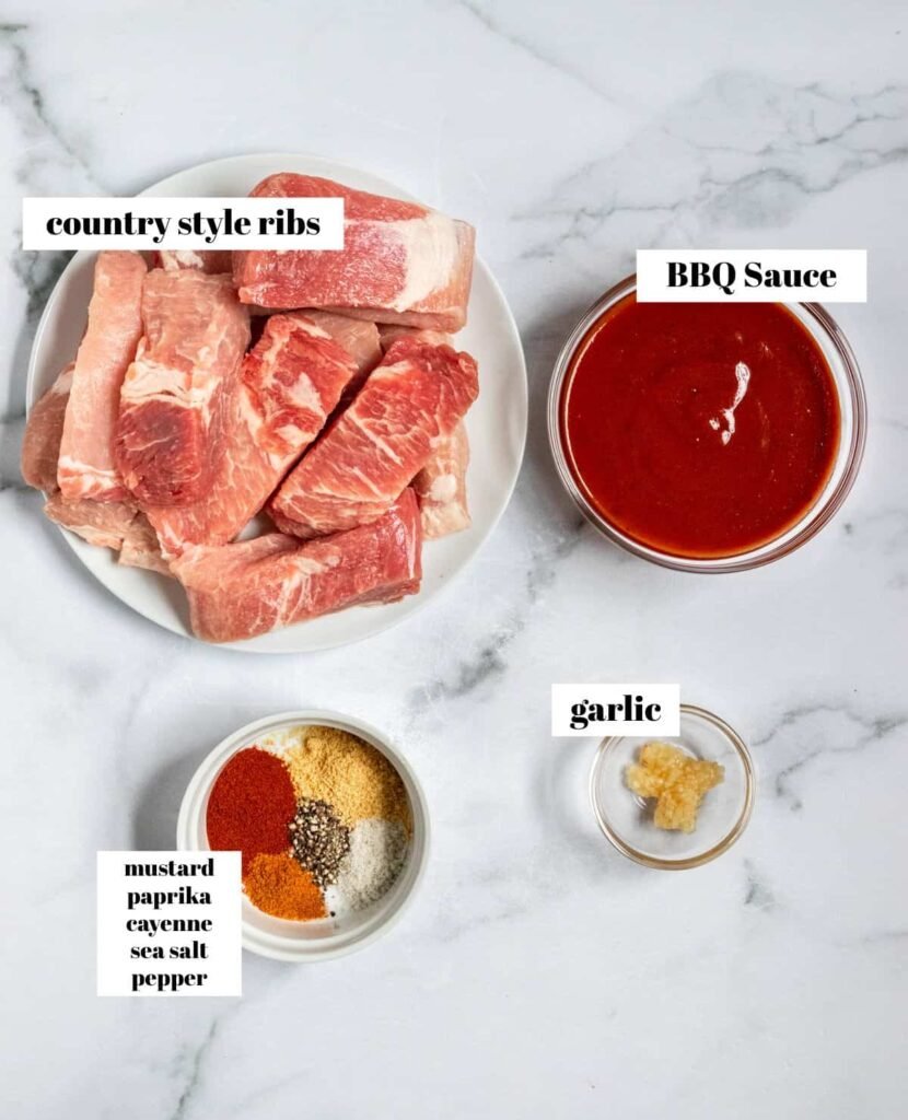 Slow Cooker Country Style Ribs Ingredients