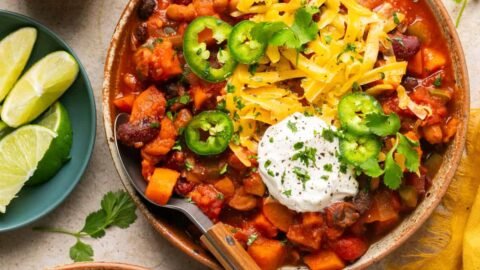Slow Cooker Sweet Potato Chili