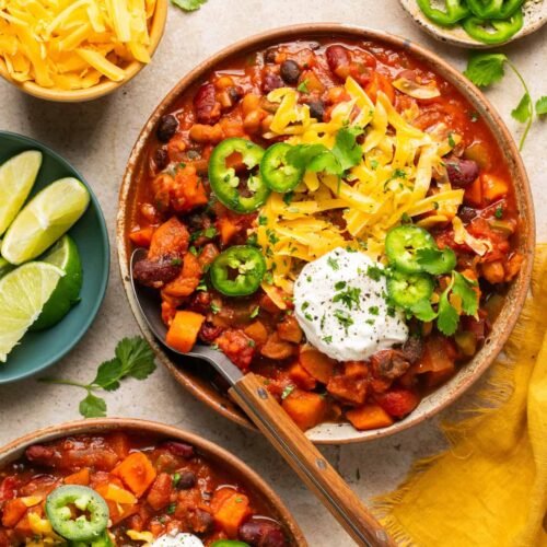 Slow Cooker Sweet Potato Chili