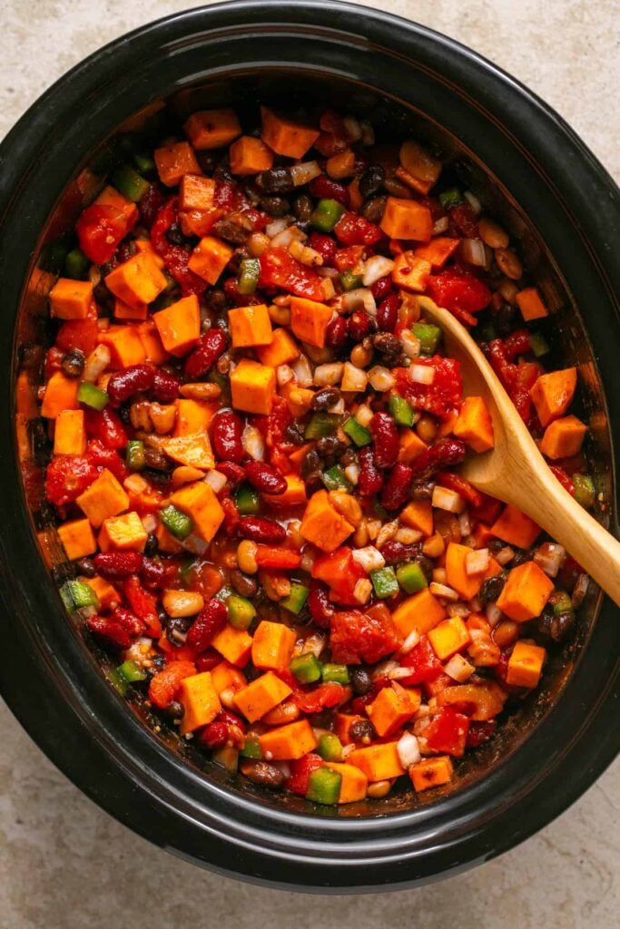 Slow Cooker Sweet Potato Chili
