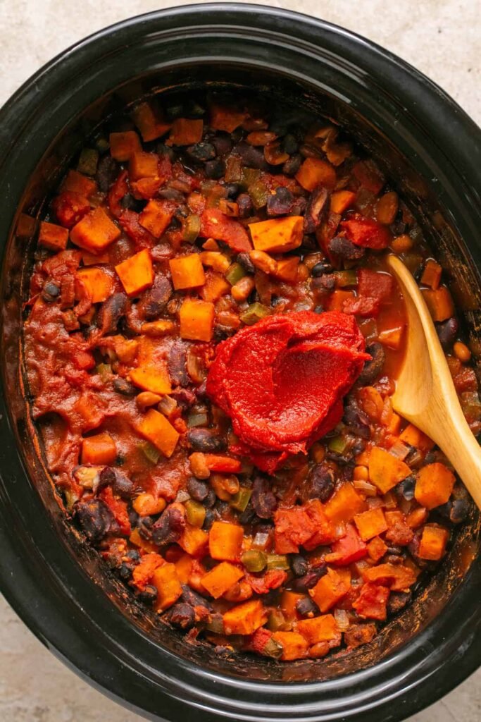Slow Cooker Sweet Potato Chili
