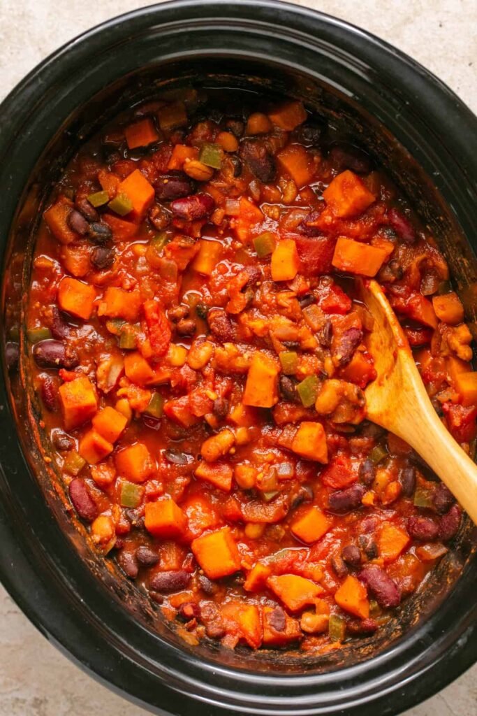 Slow Cooker Sweet Potato Chili
