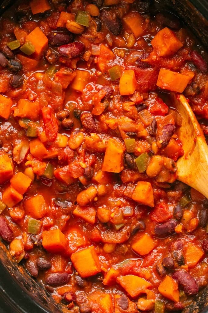 Slow Cooker Sweet Potato Chili
