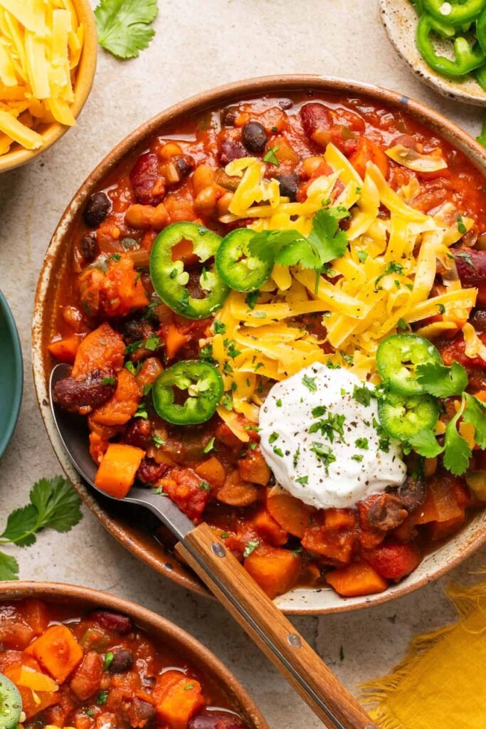 Slow Cooker Sweet Potato Chili
