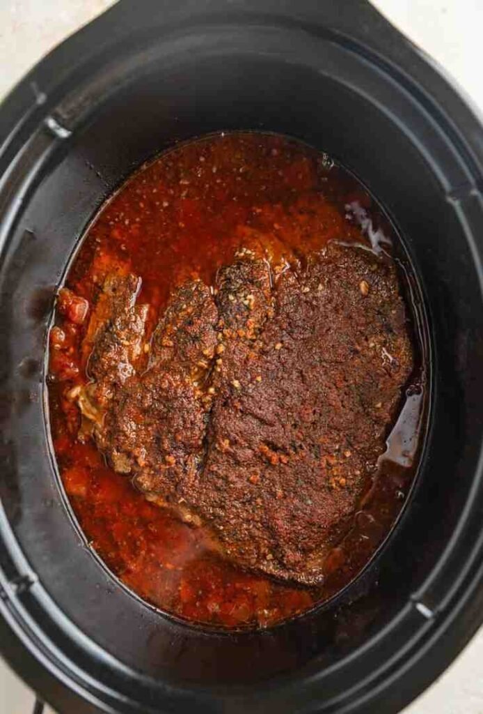 Slow Cooker Shredded Beef Tacos
