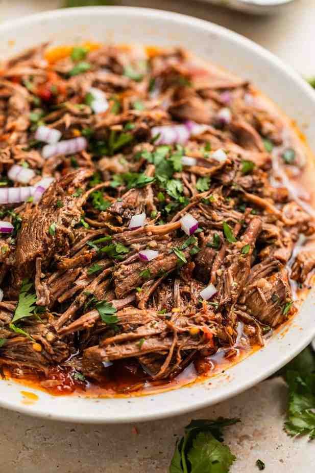 Slow Cooker Shredded Beef Tacos
